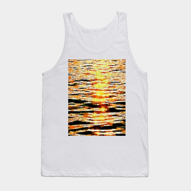 sunset glistening on water Tank Top by Banyu_Urip